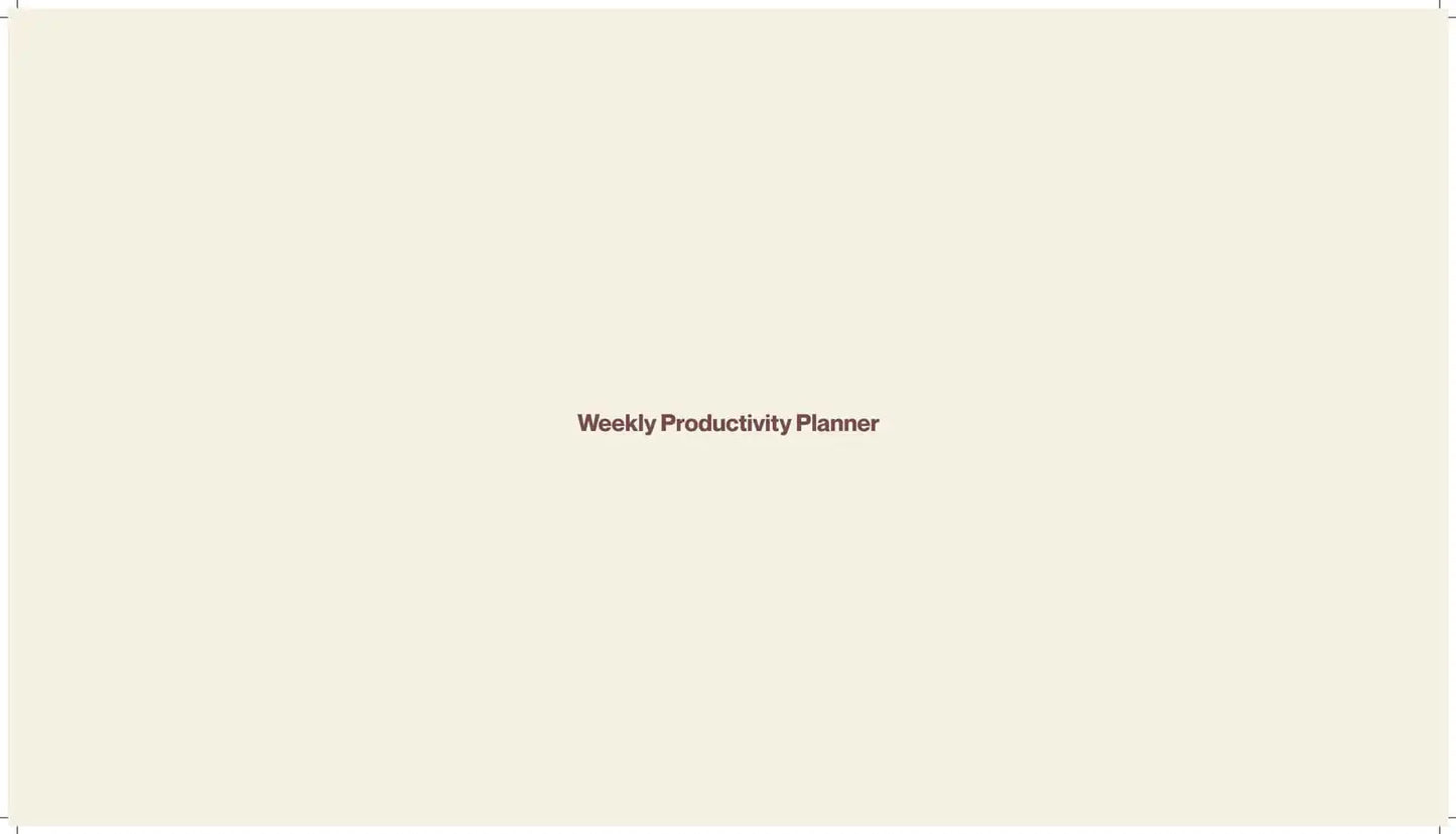 A4 Weekly Notepad Planner - Minimalist Desk Pad