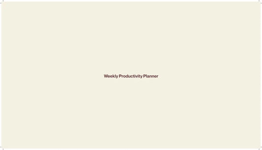 A4 Weekly Notepad Planner - Minimalist Desk Pad