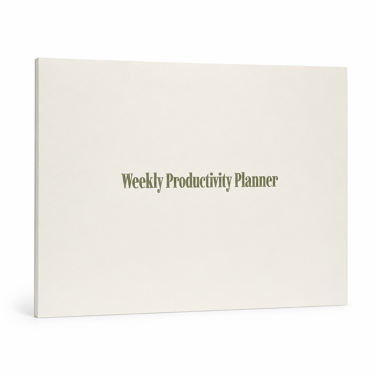 A4 Weekly Notepad Planner - ADHD Friendly Minimalist Desk Pad Planner