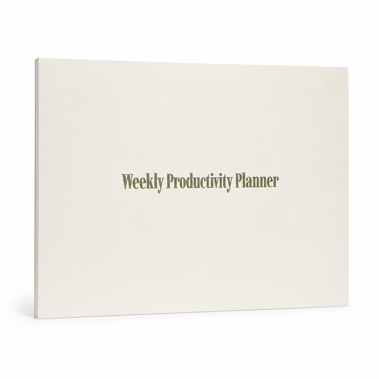 A4 Weekly Notepad Planner - ADHD Friendly Minimalist Desk Pad Planner